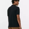 T-shirt de algodão piqué estilo polo