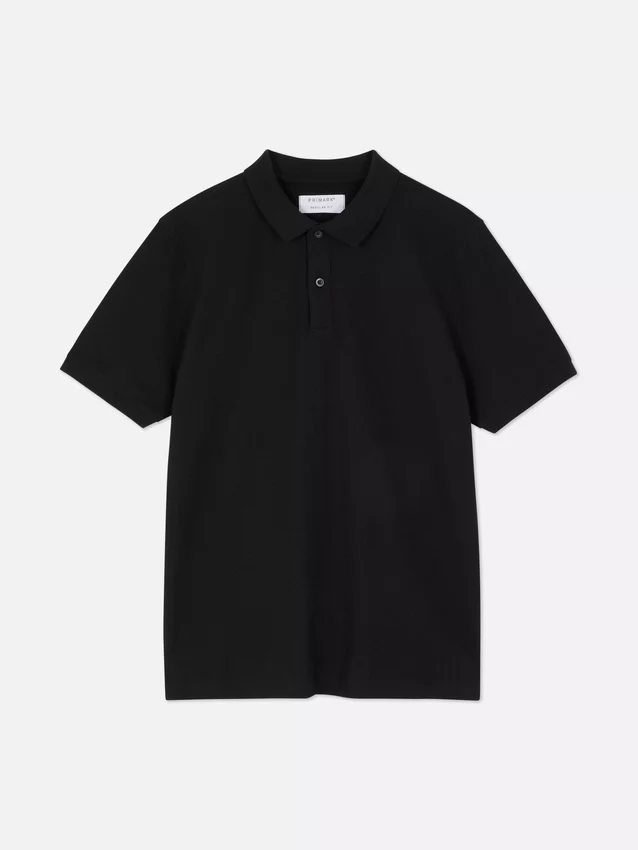 T-shirt de algodão piqué estilo polo