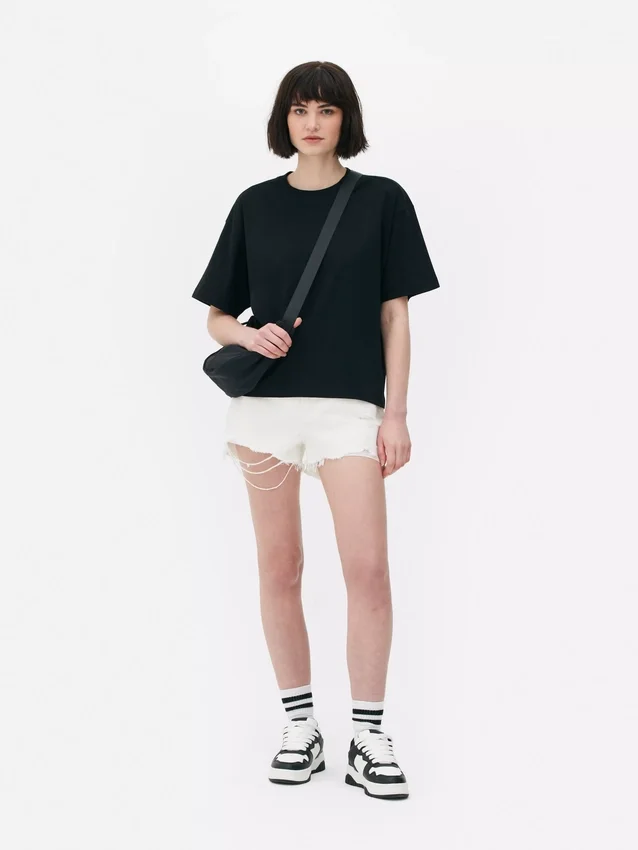 T-shirt de corte largo