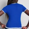 T-shirt de gola redonda com dupla camada