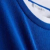 T-shirt de gola redonda com dupla camada