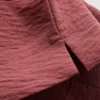 T-shirt de gola redonda descontraída com circulação de ar