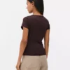 T-shirt de gola redonda «Second Skin»