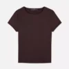 T-shirt de gola redonda «Second Skin»
