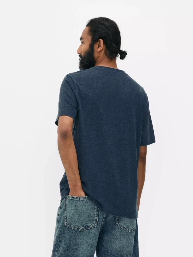 T-shirt de manga curta com bandeira americana