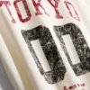 T-shirt de manga curta com efeito desgastado e estampado gráfico «Tokyo»