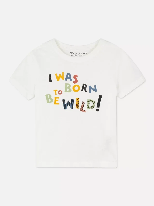 T-shirt de manga curta com estampado