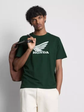 T-shirt de manga curta com logótipo Honda