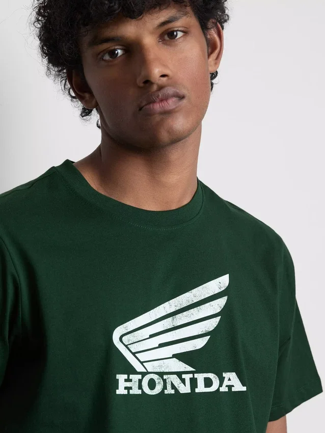T-shirt de manga curta com logótipo Honda