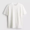 T-shirt de manga curta com textura
