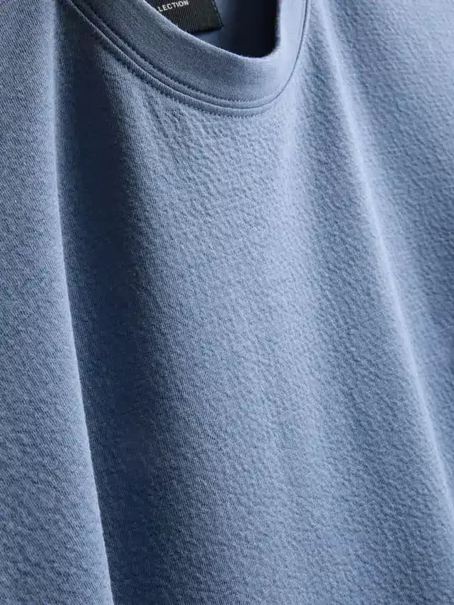 T-shirt de manga curta com textura