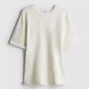 T-shirt de tecido pesado com corte justo