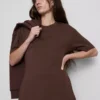 T-shirt de tecido pesado com corte justo