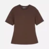 T-shirt de tecido pesado com corte justo