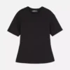 T-shirt de tecido pesado com corte justo