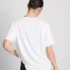 T-shirt desportiva com bainha curva