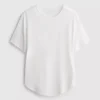 T-shirt desportiva com bainha curva