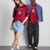T-shirt em malha dos Estados Unidos