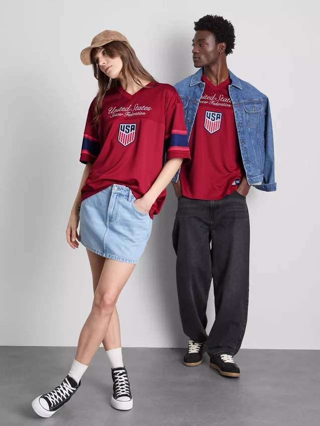 T-shirt em malha dos Estados Unidos