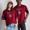 T-shirt em malha dos Estados Unidos