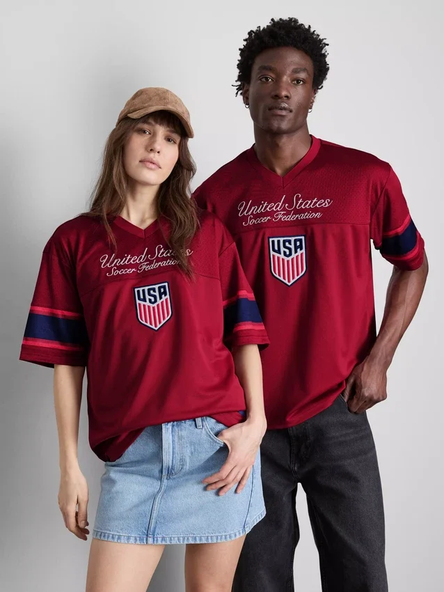T-shirt em malha dos Estados Unidos