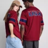 T-shirt em malha dos Estados Unidos