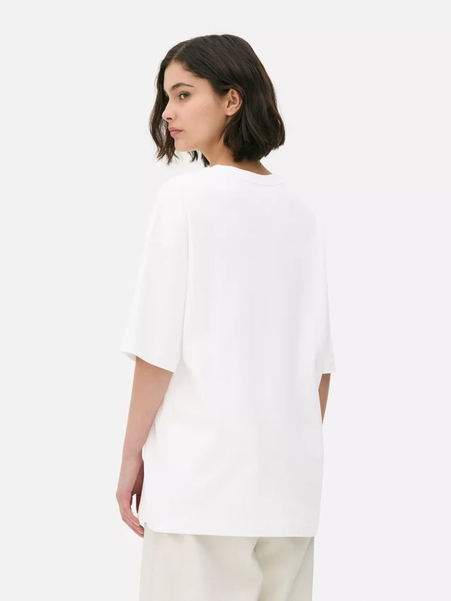 T-shirt essencial em jersey de corte largo