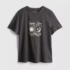 T-shirt gráfica de manga curta em algodão
