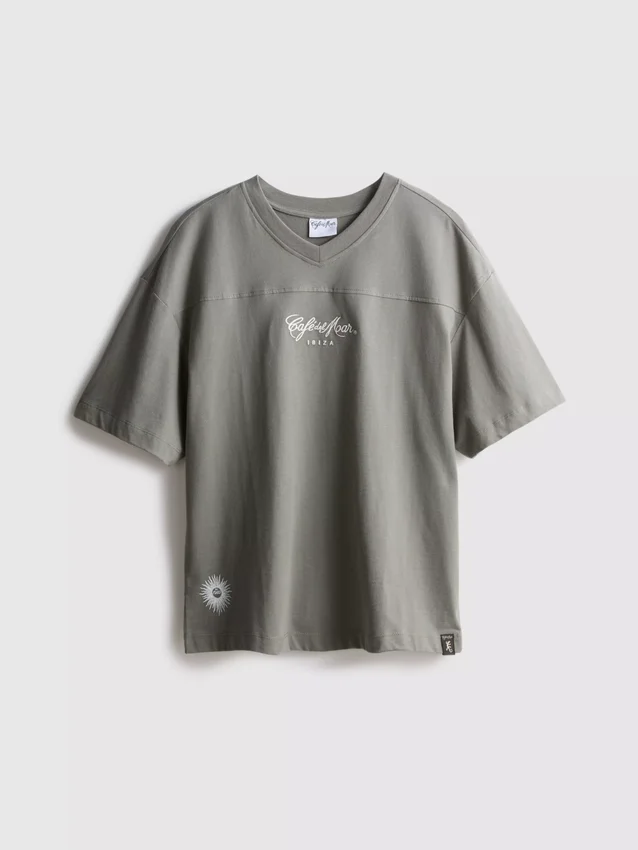 T-shirt Ibiza com decote em V