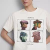 T-shirt musical com estampado Gorillaz de corte descontraído