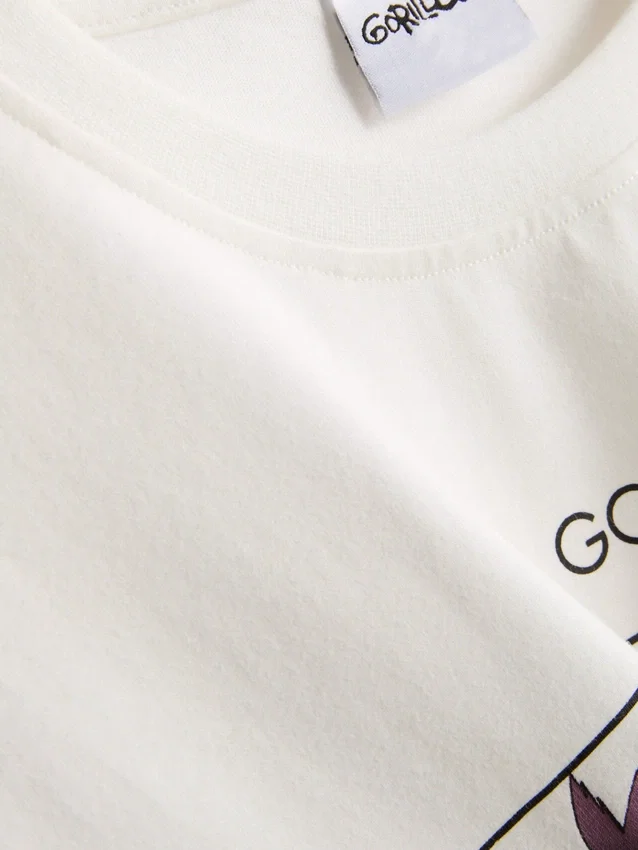 T-shirt musical com estampado Gorillaz de corte descontraído
