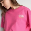 T-shirt oversized com estampado gráfico em tom havana, com elevado teor de algodão