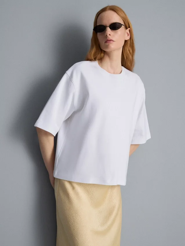 T-shirt oversized de algodão