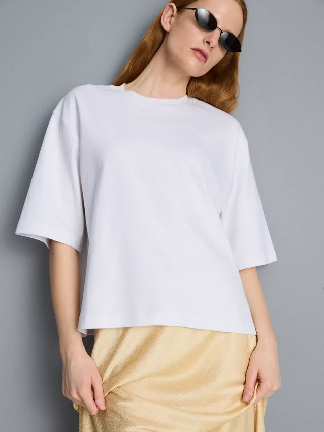 T-shirt oversized de algodão
