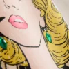 T-shirt oversized de algodão com estampa da Marilyn Monroe