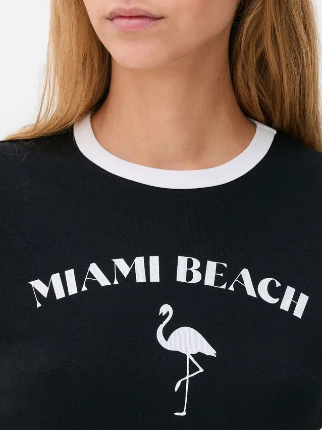 T-shirt para bebé Miami