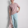 T-shirt quadrada com textura
