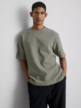 T-shirt quadrada com textura