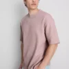 T-shirt quadrada com textura