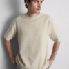 T-shirt quadrada com textura