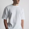 T-shirt quadrada com textura