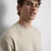 T-shirt quadrada com textura
