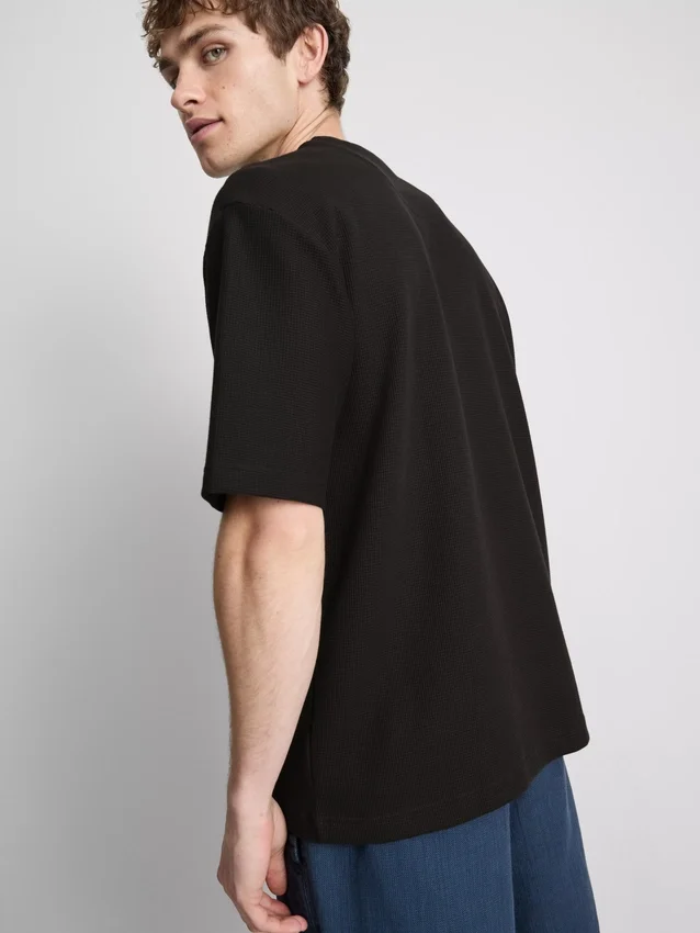 T-shirt quadrada com textura