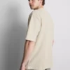 T-shirt quadrada com textura
