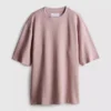 T-shirt quadrada com textura