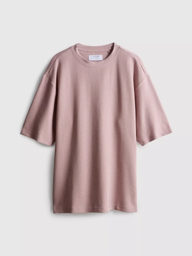 T-shirt quadrada com textura