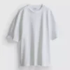 T-shirt quadrada com textura