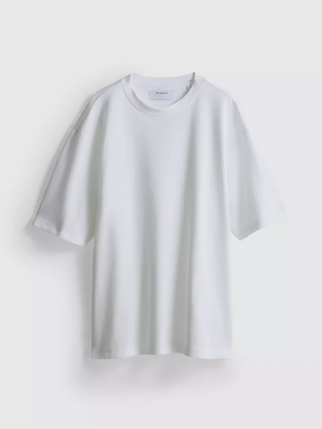 T-shirt quadrada com textura