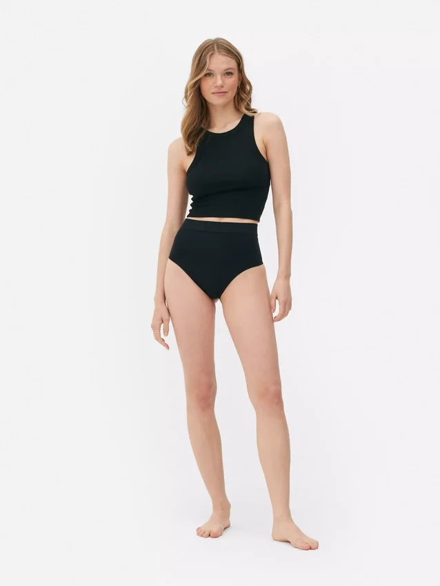 Tanga de cintas modeladoras sem costuras de cintura alta