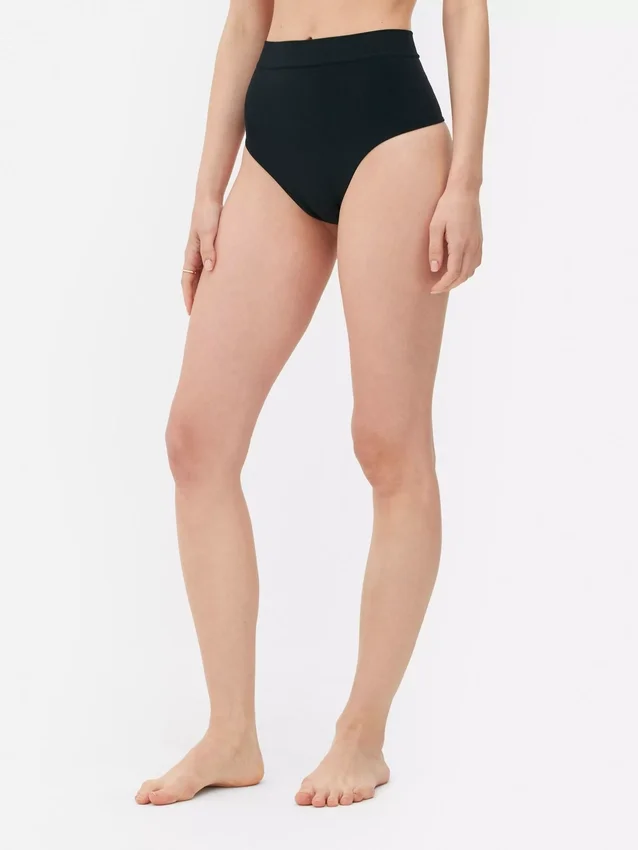Tanga de cintas modeladoras sem costuras de cintura alta
